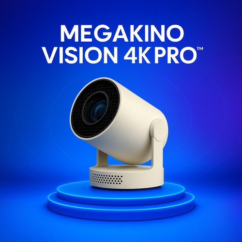 MEGAKINO VISION 4K PRO™ – Inteligentny Projektor z Androidem i Wi-Fi KINO HD